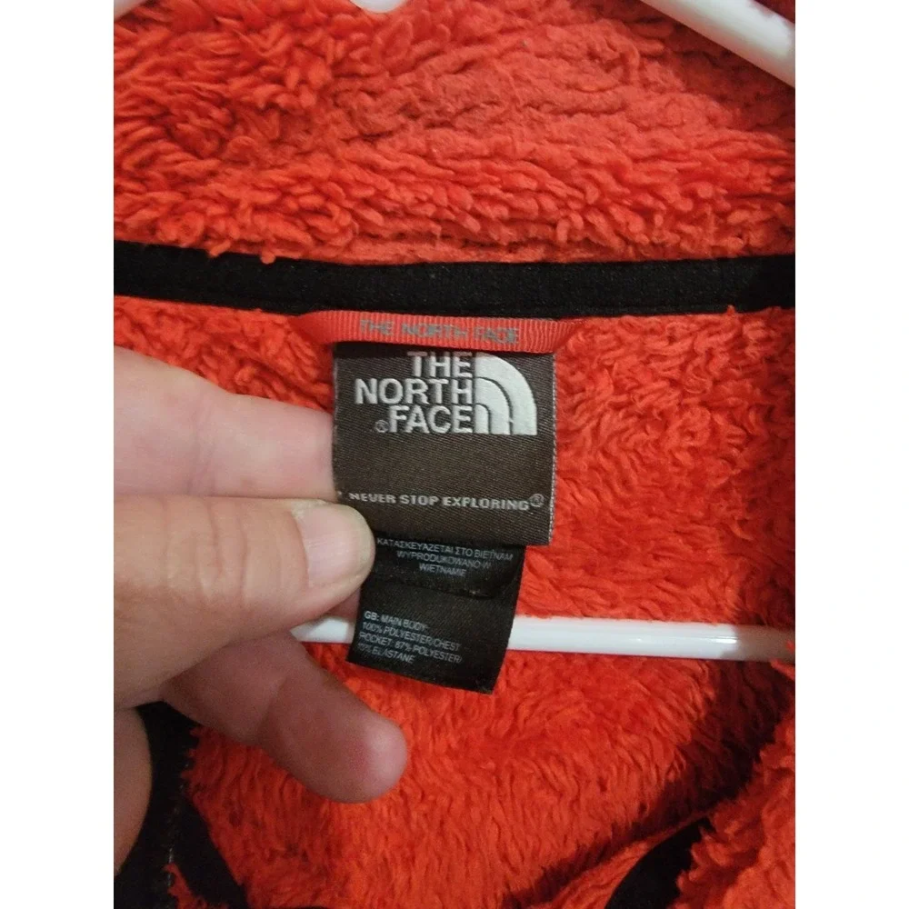 The North Face Denali 2 Fleece Jacket Mens XL‎ Black Red Sherpa Lined Full Zip